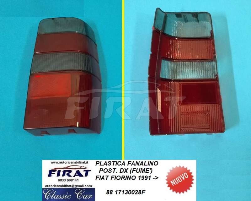 PLASTICA FANALINO FIAT FIORINO 91-> POST.DX FUME'